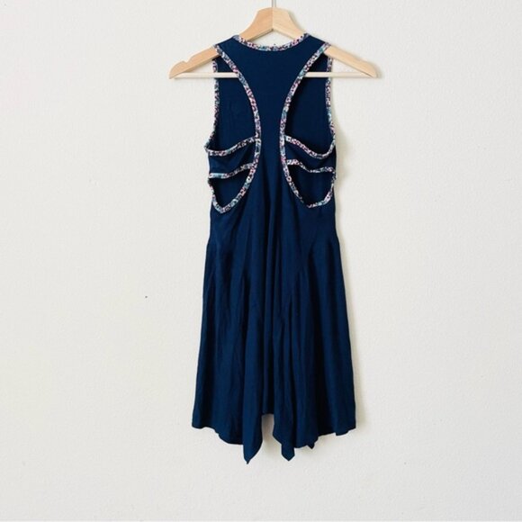 NWT Gola for Anthropologie SMALL Sun’s Out navy ribbed sleeveless mini dress - Picture 7 of 7